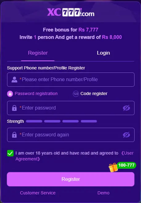 XC777 Game Registration Guide